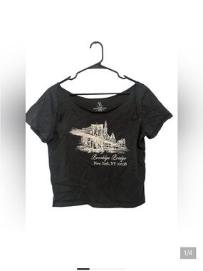 Organic Generation Black Cotton Crop - Size L - 100% Cotton